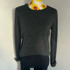 lululemon athletica Dark Gray Crewneck Sweater
